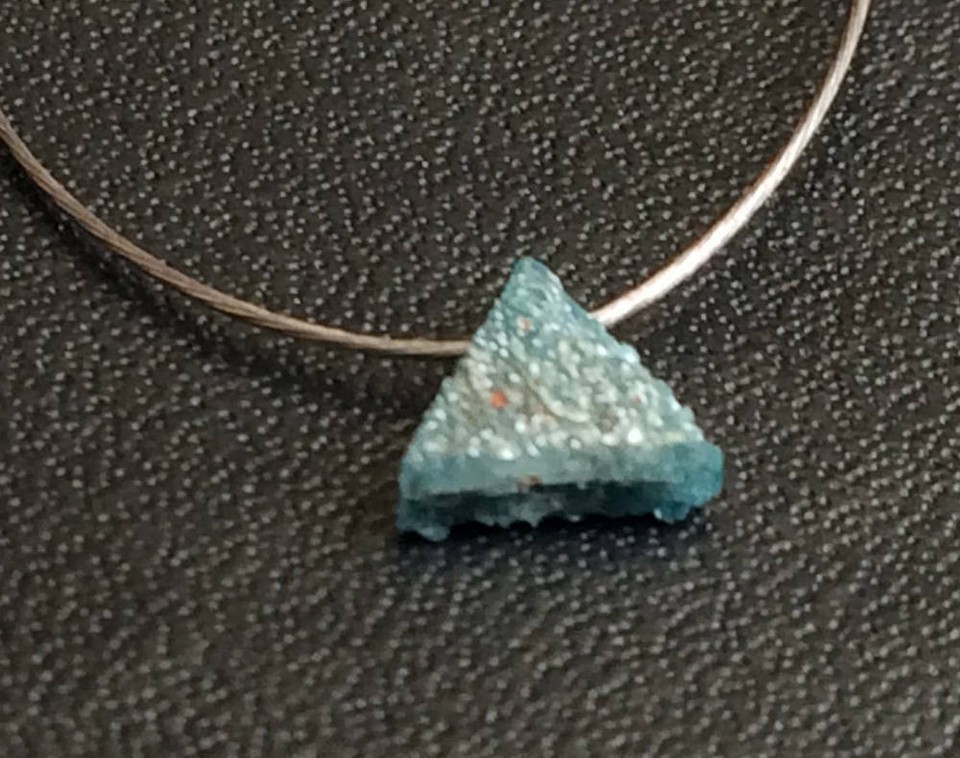 1 Pc Blue Rough Diamond Triangle Drilled, Laser Cut Triangle Raw ...
