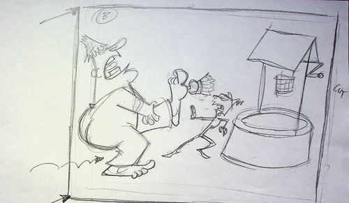 The Fairly OddParents JOHN FOUNTAIN SIGNED Hand Drawn Storyboard Page #IZ - Picture 2 of 3