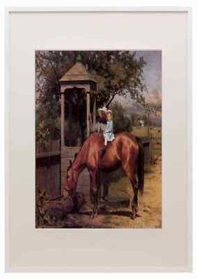 Kerl Joseph Seymour Reiter Portrait A4 A3 gerahmter Druck