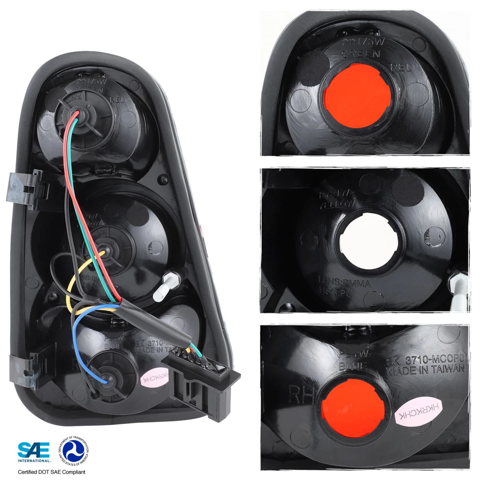 Compatível com 02-06 Mini Cooper Hatchback 05-08 Mini Cooper lanternas traseiras transparentes conversíveis - Imagem 2 de 4