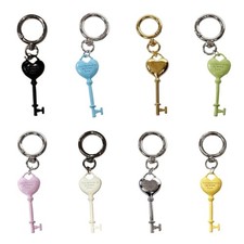 Alloy Heart Key Ring Sturdy Decorative Charm Perfect Romance Gift For Her Him