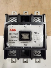 ABB SPECTRUM EHDB220 DRIVE CONTACTOR 600 VOLT DC, #861108G NEW