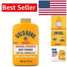 Medicated Powder for Triple Action Pain Relief - 10 Ounce, Talc-Free Formula