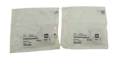 2x Harting 09670090453 D-SUB 9P Metallized Shielded Housing Hood