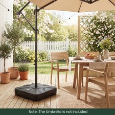 130 kg Outdoor Cantilever Umbrella Base with Wheels