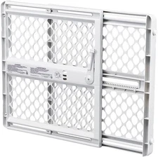MYPET North States Universal Pet Gate: 26” - 42” 26 inch (Pack of 1), Ivory 