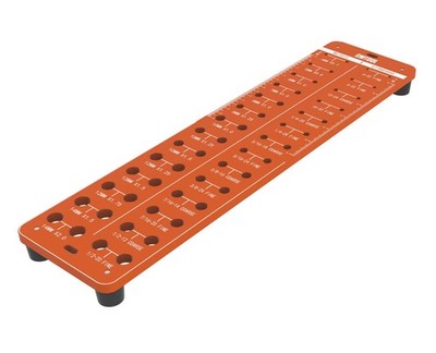 28 Hole Nut Bolt Thread Checker Gauge Metric And Standard Screw Size Identifier