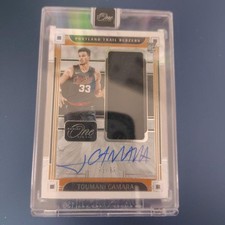 Toumani Camara Signed Jumbo Card - Portland Trail Blazers - Excellent Condition