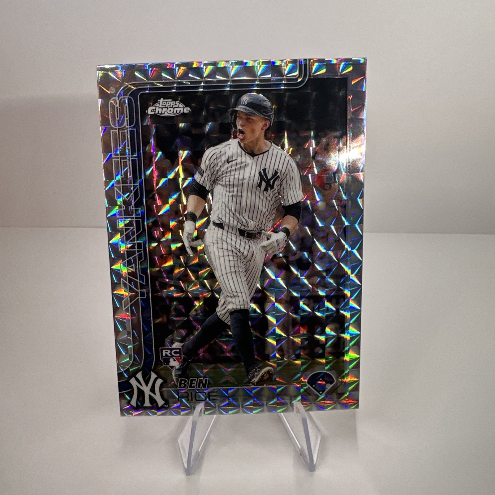 2025 Topps Chrome - Ben Rice #139 Geometric Refractor (RC)