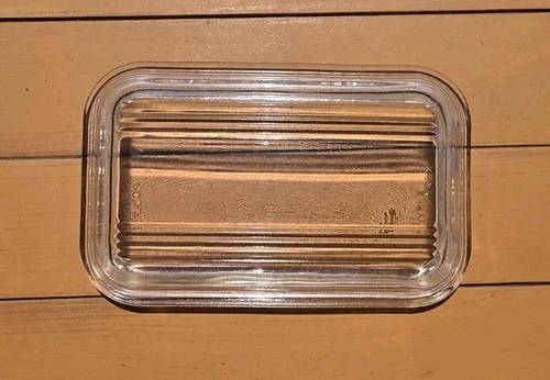 Vintage Pyrex 502-C Replacement LID ONLY Ribbed Glass Refrigerator Dish
