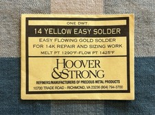 14k Yellow Easy Gold Solder 1 DWT Easy Flowin...