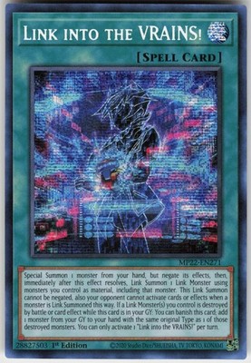 1st Ed Prismatic Secret Rare Link into the VRAINS! MP22-EN271 2022 Tin of the Ph