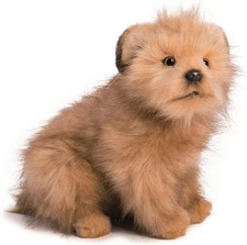 New Hansa Terrier Puppy Plush Norfolk Terrier. Cute Lifelike Dog from Japan