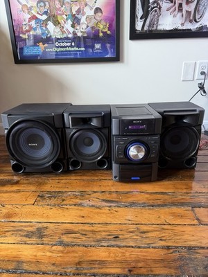 Sony MHC-EC909iP Mini Hi-Fi Component Shelf System CD FM Radio Tested NO Remote
