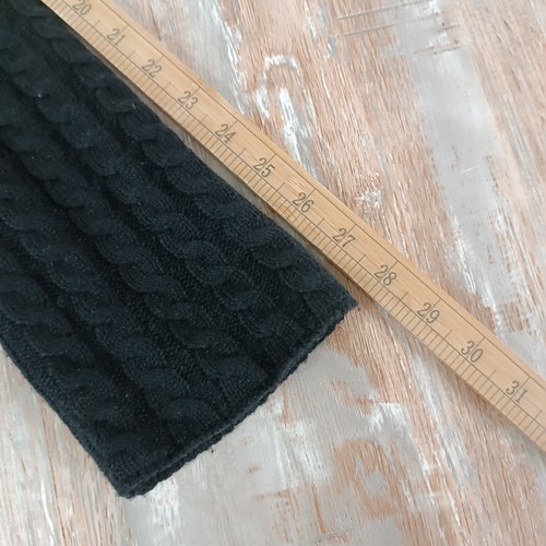 John Varvatos Kaschmir Strickjacke Größe L Schal Herren schwarz - Bild 8 von 10