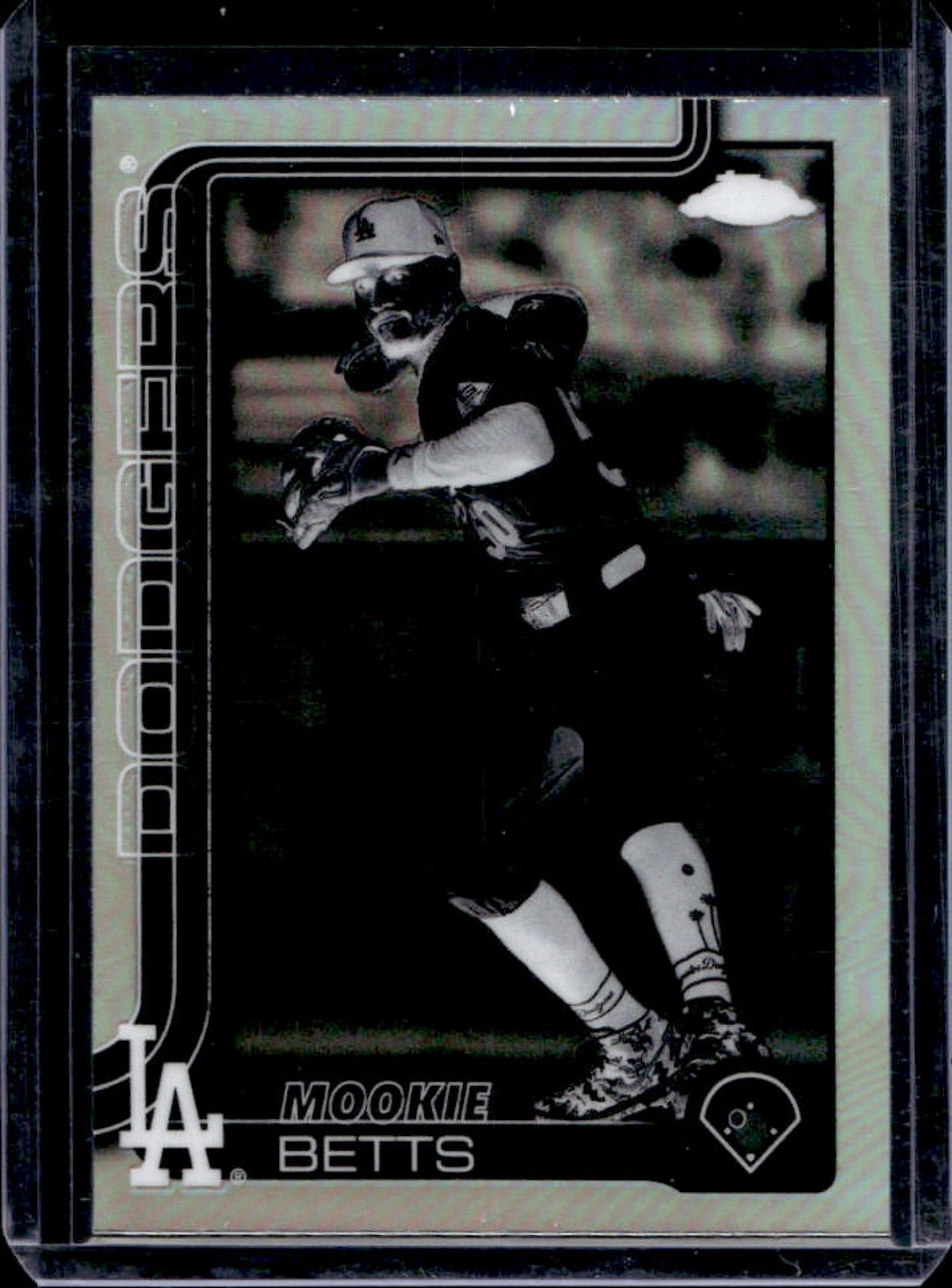 2025 Topps Chrome Mookie Betts Negative Refractor #50 Dodgers