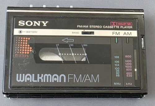 Sony Walkman WM-F10 II Folding Cassette Player FM/AM – Radio Works, Needs Repair
