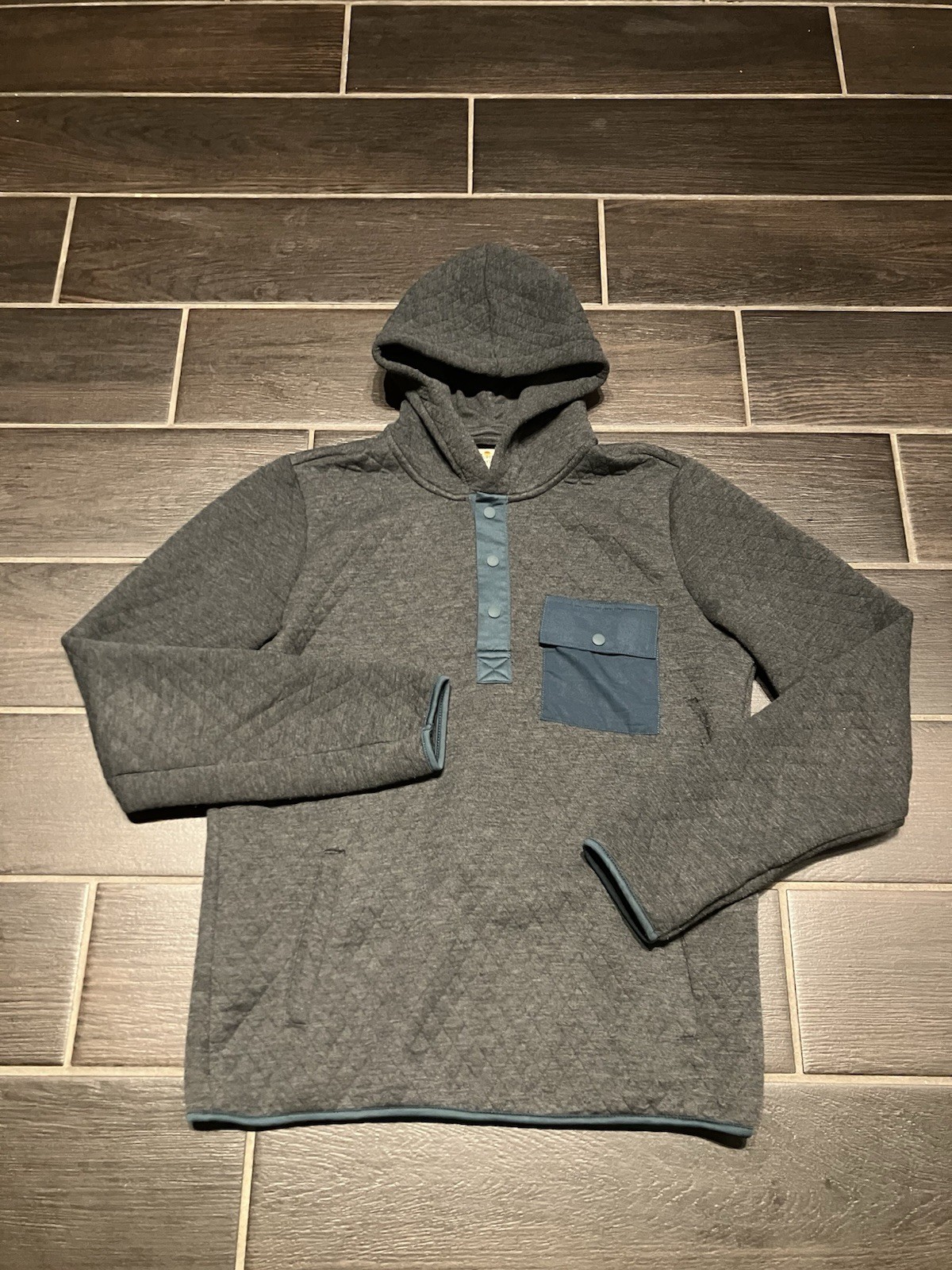 Men’s Marine Layer Snap Button Pullover Small Gray - image 1