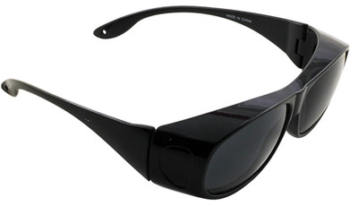 SUNGLASSES-Black Wraparound Polarized  Lenses   Sport Shield Style UV400 Protect