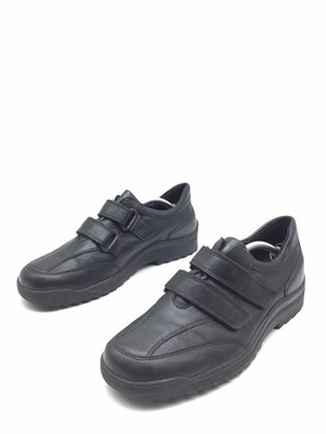 Waldläufer Hendrik Zapatos Cómodos De Cuero Negro Hombre T.42,5 US.9,5 UK.8,5