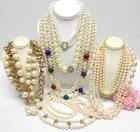 VINTAGE TO NOW FAUX PEARL BEAD NECKLACE LOT, FASHION/COSTUME JEWELRY LOT