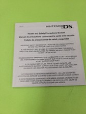 Nintendo DS Authentic Health  Safety Precautions Manual Booklet Only TWL-USZ