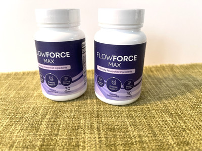 2 PACK Flow Force Max - Vegan, Male Vitality Supplement Pills - 90 Capsules,