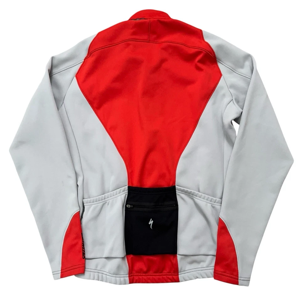 Chaqueta de Ciclismo Especializada Para Hombres XL Cremallera Completa Manga Larga Bicicleta Jersey Naranja Gris Foto 2 de 4