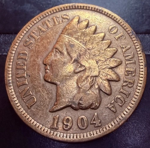 1904-P Indian Head Cent / Penny 1c AU