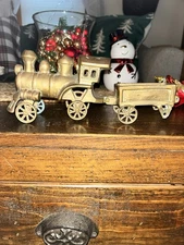 Vintage Brass Train from Valleau Studio Rare