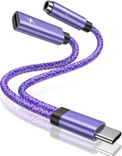 USB C to 3.5mm Samsung Headphone and Charger Adapter for Galaxy A56 A36...