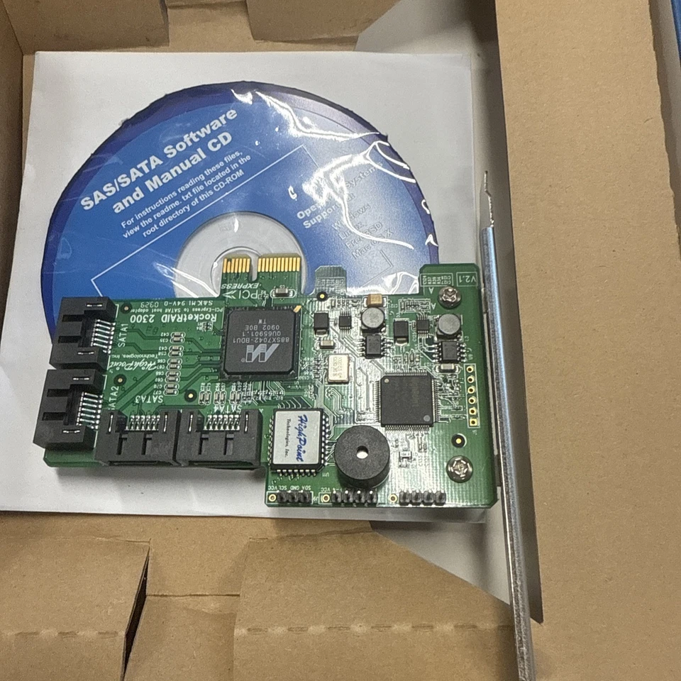 HighPoint RocketRAID 2300 PCI-E SATAII RAID Controller 4-Channel - Image 3 of 3