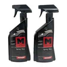 Mothers M Tech Spray Wax 2 Pack 24oz Clearcoat Safe Spray On Wipe Off Gloss