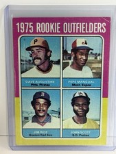1975 Topps - 1975 Rookie Outfielders Jim Rice, Pepe Mangual, John Scott #616...