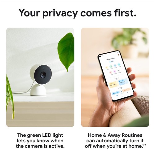 indoor Nest Security Cam 1080p (Wired) - 2nd Generation - Snow - Picture 9 of 9