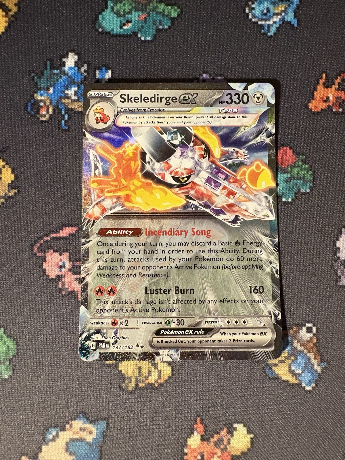 Pokémon Cards Skeledirge ex 137/182 Ultra Rare Paradox Rift - (NM)