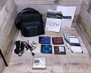 SharpMD-MT821-GLGold Minidisc Recorder Digital Audio MD NO BATTERY NO POWER CORD