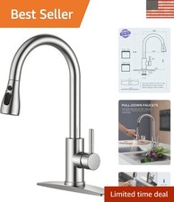 Stainless Steel Kitchen Faucet with Lead-Free Design, Ideal for Modern Homes