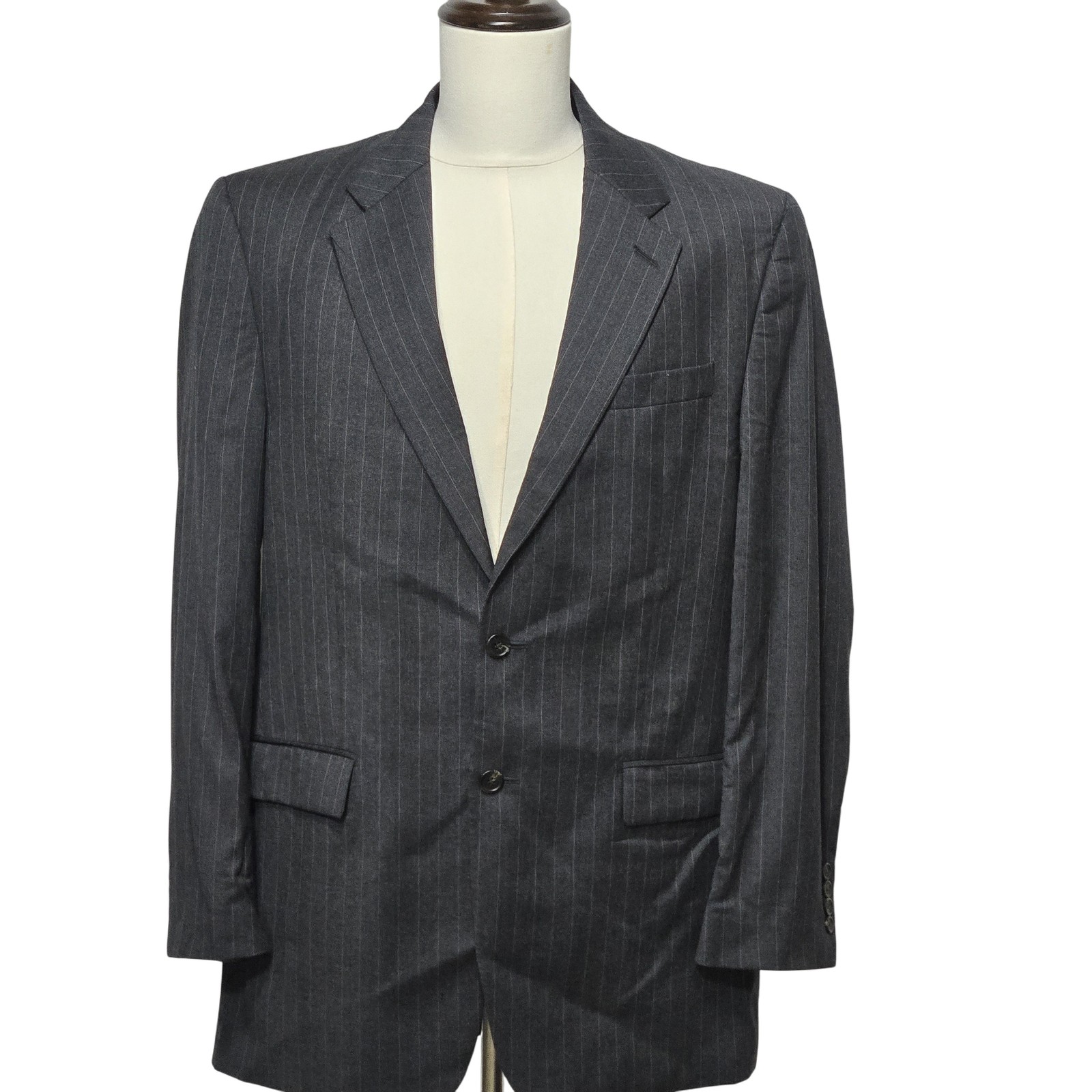 Lauren Ralph Lauren Blazer Mens 46 Long Pinstripe Wool Suit Jacket