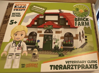 Kiddi Craft KC1112 Brick Farm Tierarztpraxis Vet Clinic Klemmbausteine Neu OVP