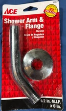 ACE HARDWARE 6" Shower Arm & Flange Chrome 43217/216970