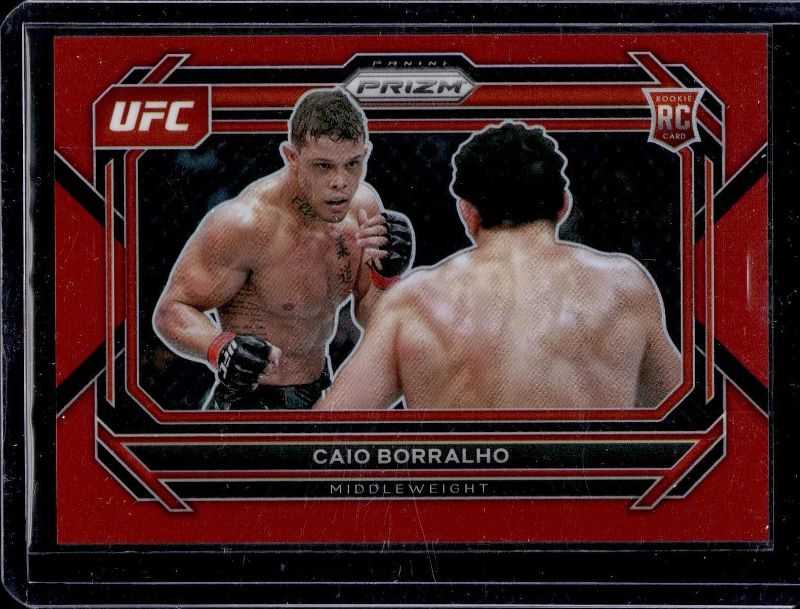 2023 Panini Prizm UFC #68 Caio Borralho Red Prizms #/199