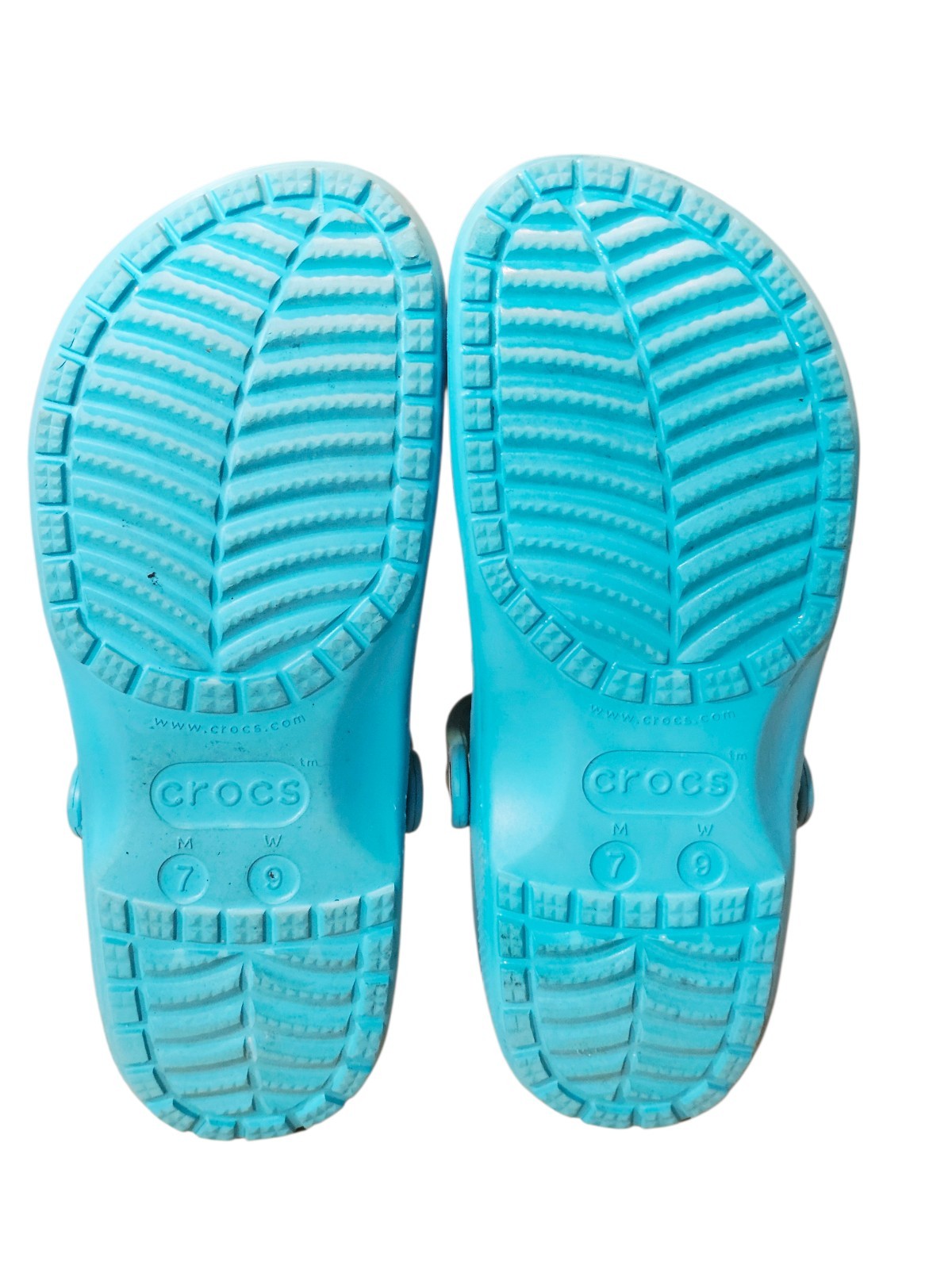 Crocs Classic Translucent Clogs Digital Aqua Teal… - image 8