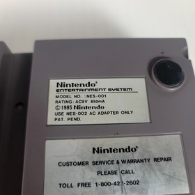 Nintendo NES Console Bundle 2 Controllers Zapper Mario Duck Hunt Cleaned