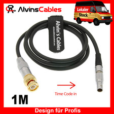 BNC auf 5 Pin Stecker TIME-Code Kabel für ARRI Alexa Mini Sound Devices ZAXCOM
