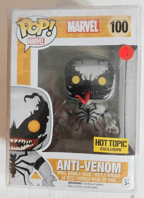 Funko Pop! Marvel - Anti-Venom - (Glow) - Box Lunch (Exclusive) #100, Amazing!!!