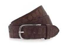 Vanzetti 30mm Croco Leather Belt W100 Gürtel Cognac braun Neu