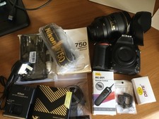 Nikon D750 Full Frame DSLR + Nikon 24-120 f4 Lens + accessories +original Box