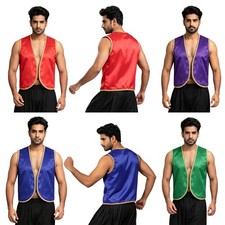 Mens Waistcoat Stage Show Vest Theme Tops Christmas Clubwear Carnival Costume