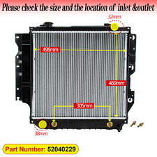 Radiator Fit 1987 1988-2006 Jeep Wrangler Tj 2.4l2.5l 4.0l4.2l Cu1682 Rad1682
